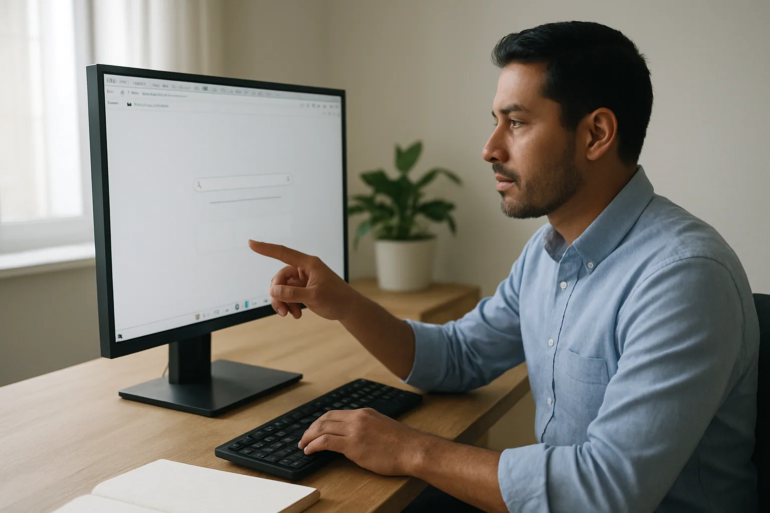 Una persona usa Microsoft Edge en un escritorio con varias pestañas abiertas mientras revisa contenido asistido por Copilot en una pantalla de trabajo.